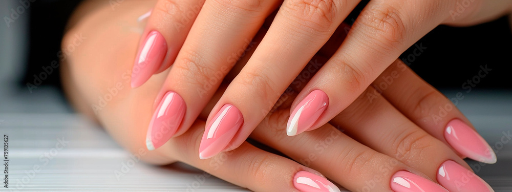 woman's hands with beautiful manicure. Selective focus. woman's hands with beautiful manicure. Selective focus.