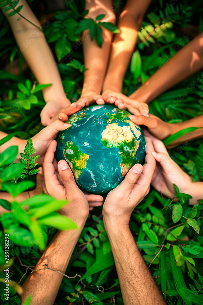 Planet earth in hands Selective focus. Planet earth in hands Selective focus.