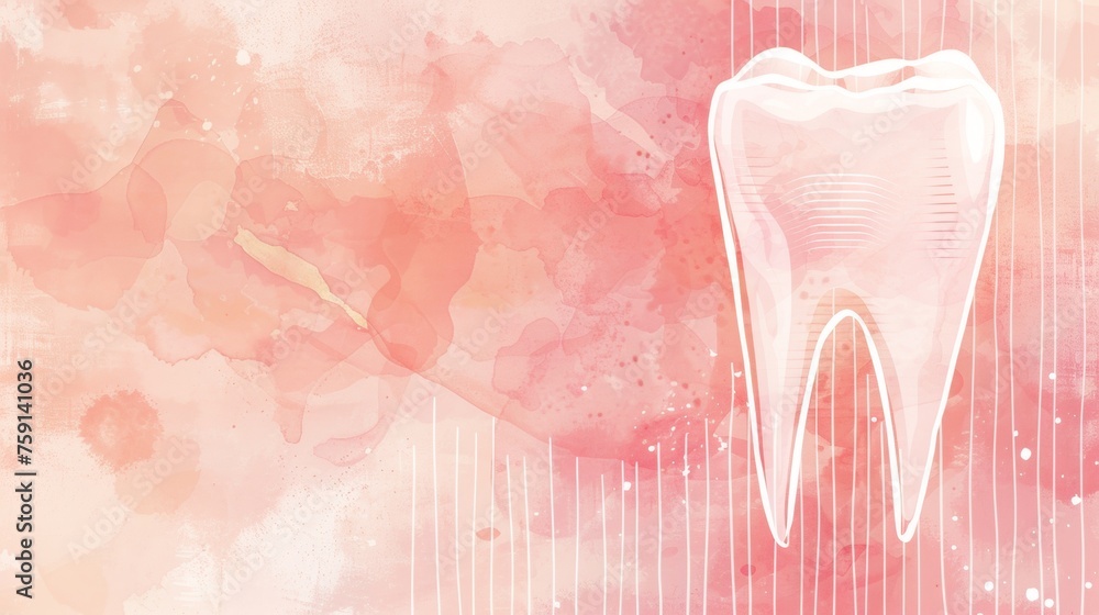 Abstract background template of dental and tooth - obrazy, fototapety, plakaty 