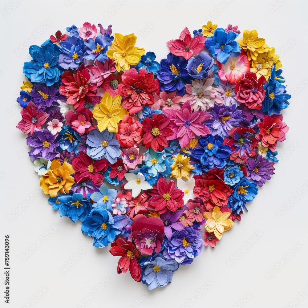 Heart shape made of rose flowers for wedding and birthday celebration Heart shape made of rose flowers for wedding and birthday celebration
