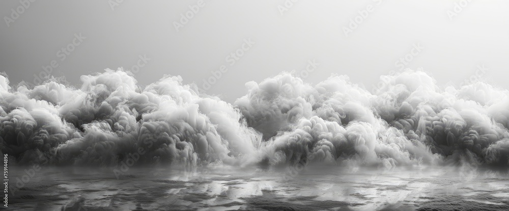 Black Clouds Smoke On White Background, Background, Background Banner