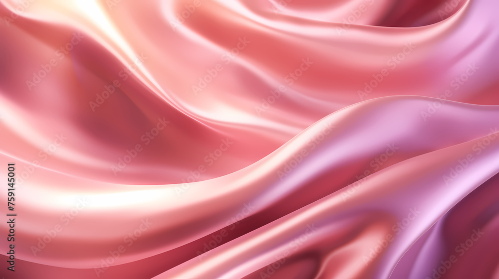 Fototapeta premium Wavy wallpaper, festive background with red decoration