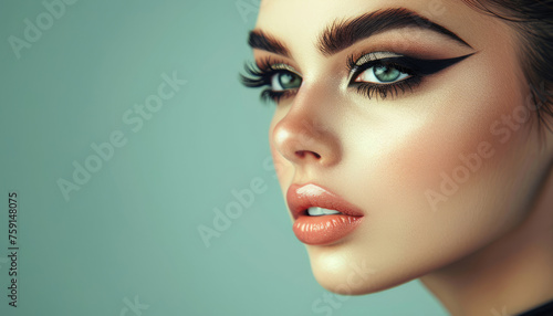Beauty portrait of a tender young beautiful woman