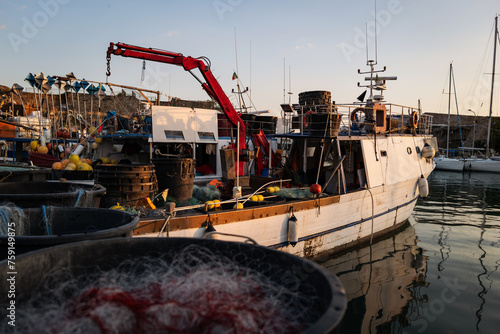 Fishing boats in the harbor