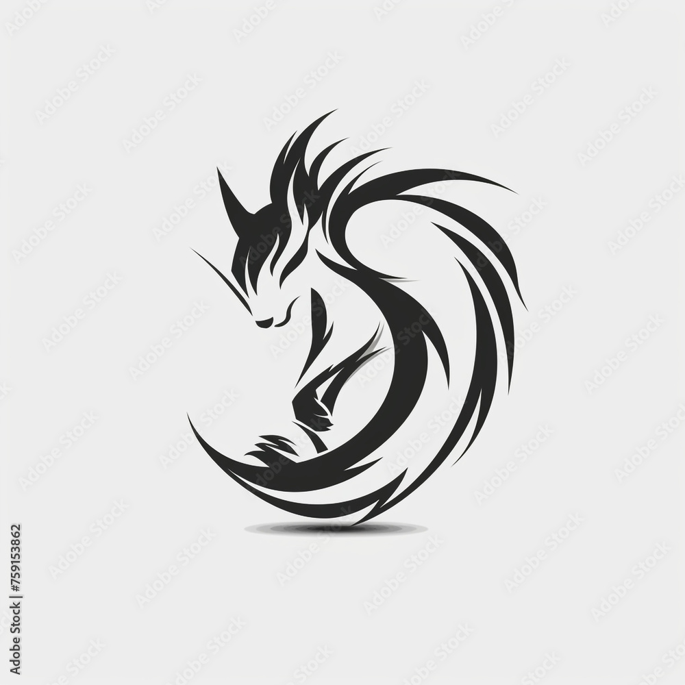 a squirrel icon, simple design, black and white сreated with Generative Ai a squirrel icon, simple design, black and white сreated with Generative Ai