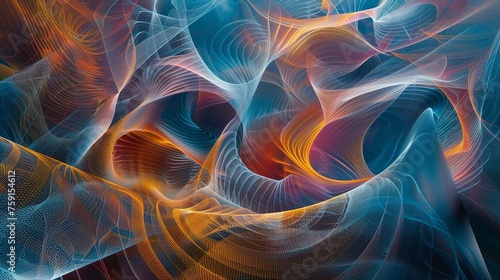Morphing geometric shapes twist and contort in a mesmerizing display of mathematical beauty.