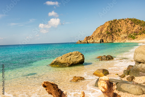 Peaceful beach in Saint Barthelemy (St. Barts, St. Barth) Caribbean © Vlad Ispas