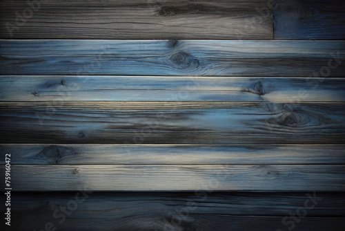 Dark Blue and Black and Grey wood wall wooden plank board texture background with grains and structures