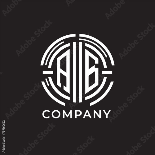 Vector ab letter Business Logo Design