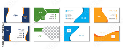 Modern of 4 Business card design.
