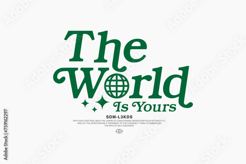 Streetwear design Aesthetic typography quotes vector graphic design templates