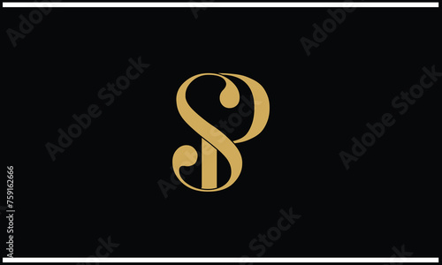 SP, PS, S, P, Abstract Letters Logo Monogram