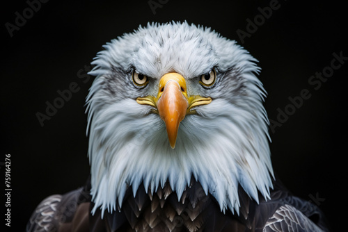 a close up of an eagle