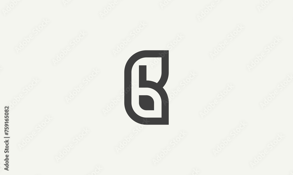 initial B monogram simple logo design vector illustration initial B monogram simple logo design vector illustration