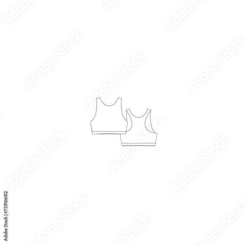 Vector de brasier deportivo | Ropa interior femenina