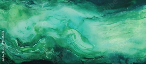 Abstract Green Marble Background