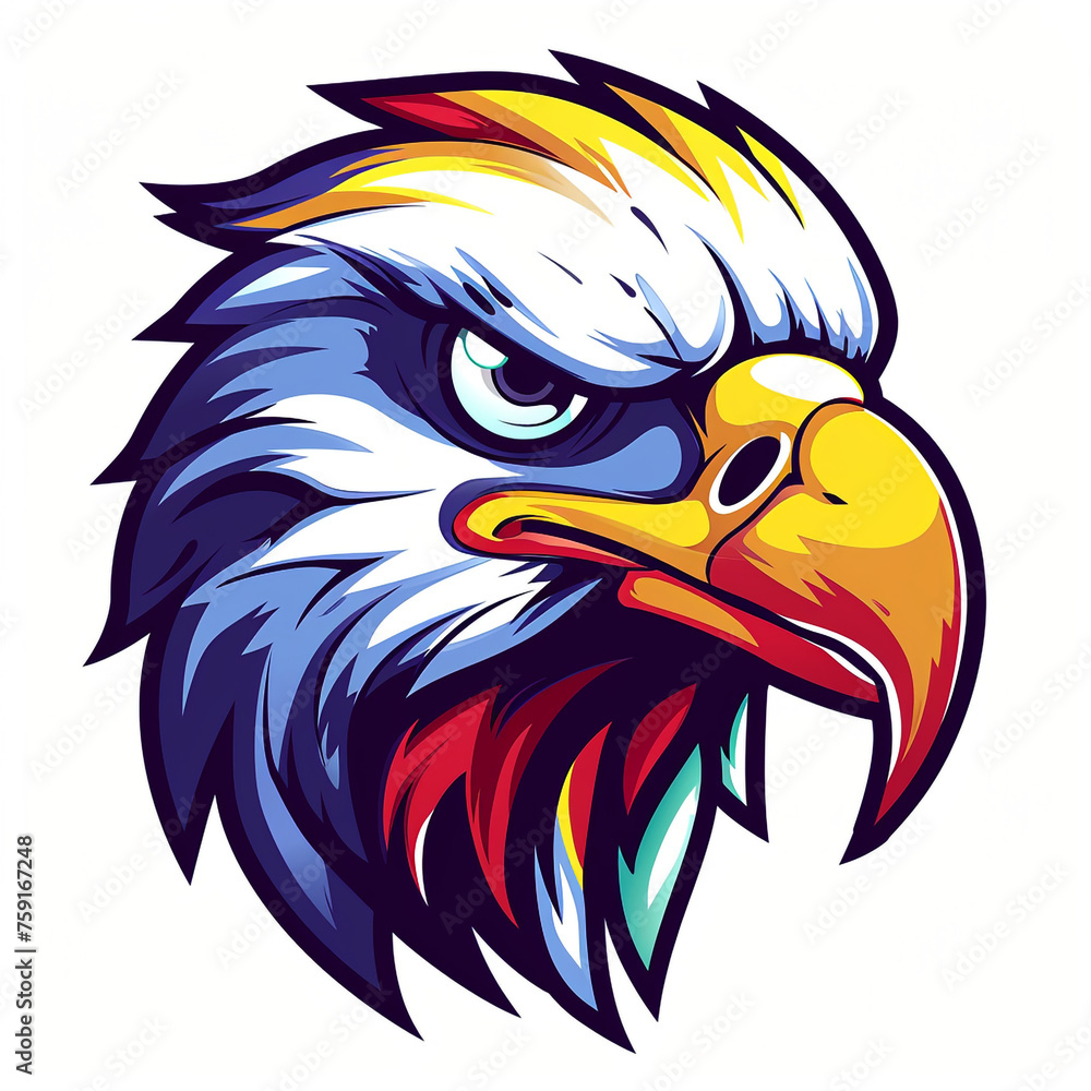 Logo cartoon eagle gamer vector graphic сreated with Generative Ai Logo cartoon eagle gamer vector graphic сreated with Generative Ai