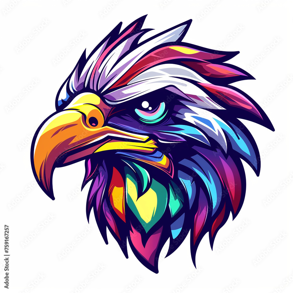 Logo cartoon eagle gamer vector graphic сreated with Generative Ai Logo cartoon eagle gamer vector graphic сreated with Generative Ai