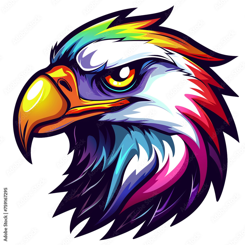Logo cartoon eagle gamer vector graphic сreated with Generative Ai Logo cartoon eagle gamer vector graphic сreated with Generative Ai