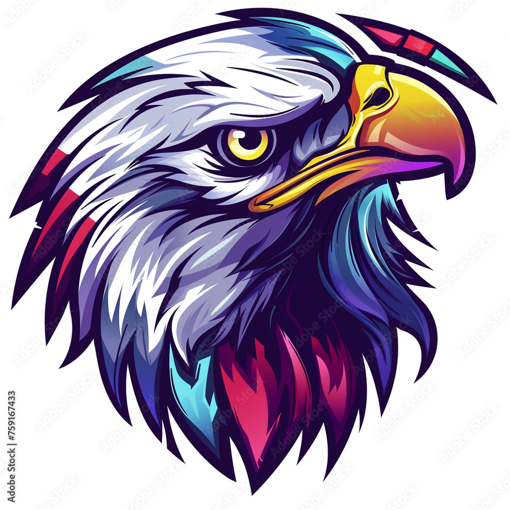 Logo cartoon eagle gamer vector graphic сreated with Generative Ai Logo cartoon eagle gamer vector graphic сreated with Generative Ai
