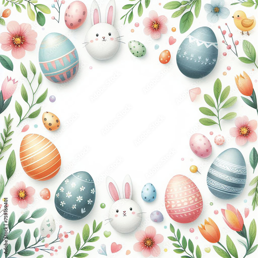 Watercolor Easter Baggrunde