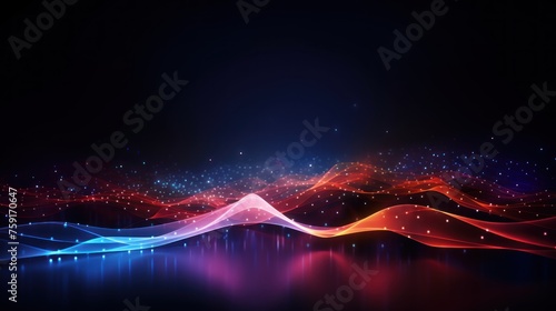 Abstract background that represents the limitless possibilities and horizons of IT technology in the future, pushing the boundaries of innovation