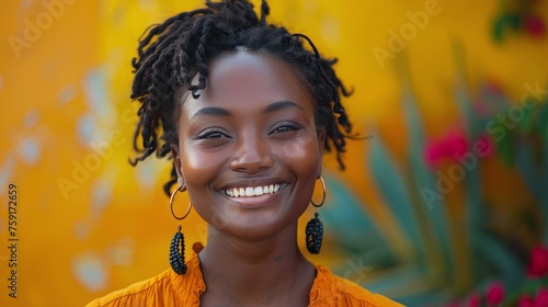 Joyful Woman Smiling