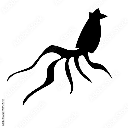 squid silhouette 