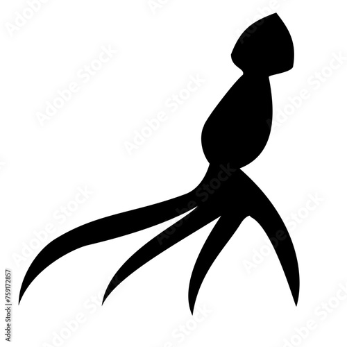 squid silhouette 