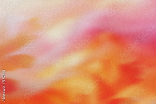 Abstract pastel pink, orange and yellow blurred grainy gradient background texture