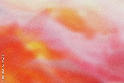 Abstract pastel pink, orange and yellow blurred grainy gradient background texture