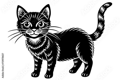 cat vector illustration photo