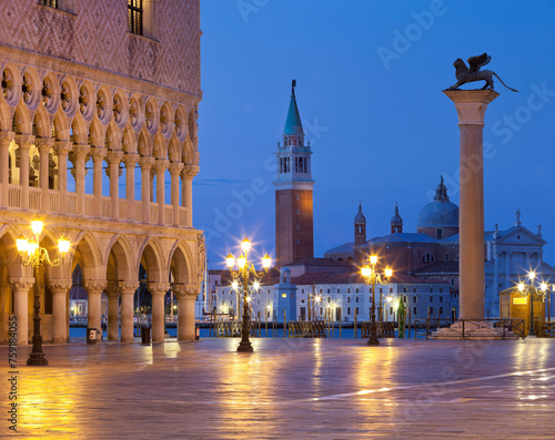 Dogenpalast, Markusplatz, San Giorgio Maggiore, San Marco, Venedig, Italien © Rainer Mirau