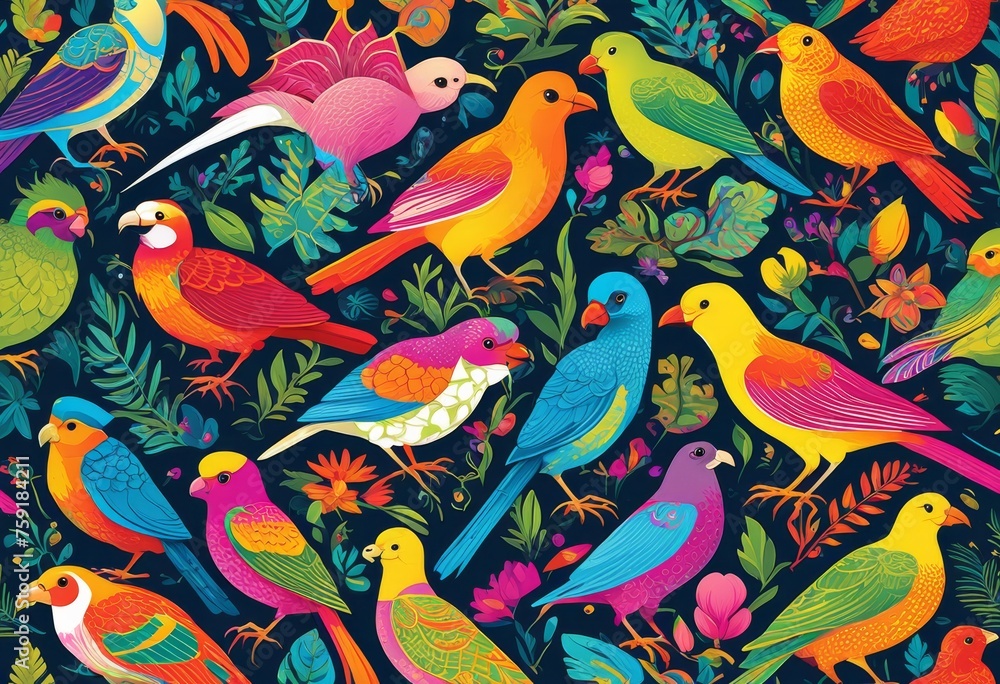 Obraz premium exotic, bird, species, unique, wallpaper, collection, pet, background, wildlife, colorful, animal, picture, wild, adorable, diverse, unusual, variety, illustration, image