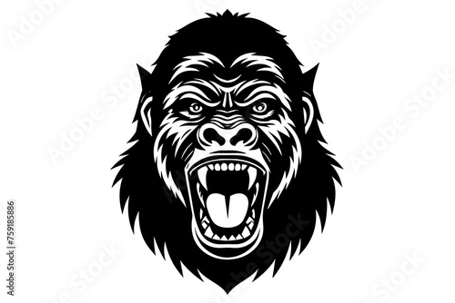Fototapeta Naklejka Na Ścianę i Meble -  gorilla vector illustration