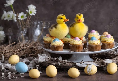 Easter little ducklings © anetlanda