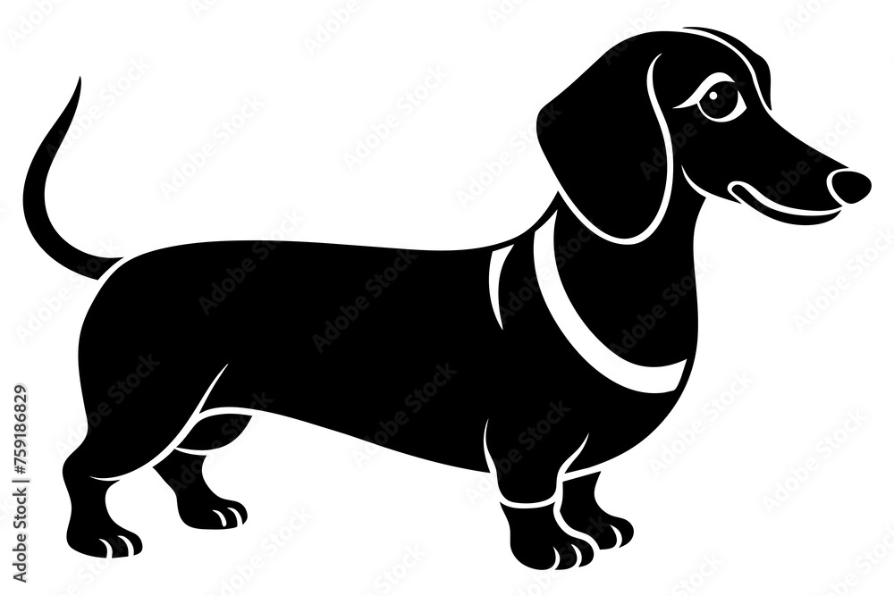 dachshund vector illustration