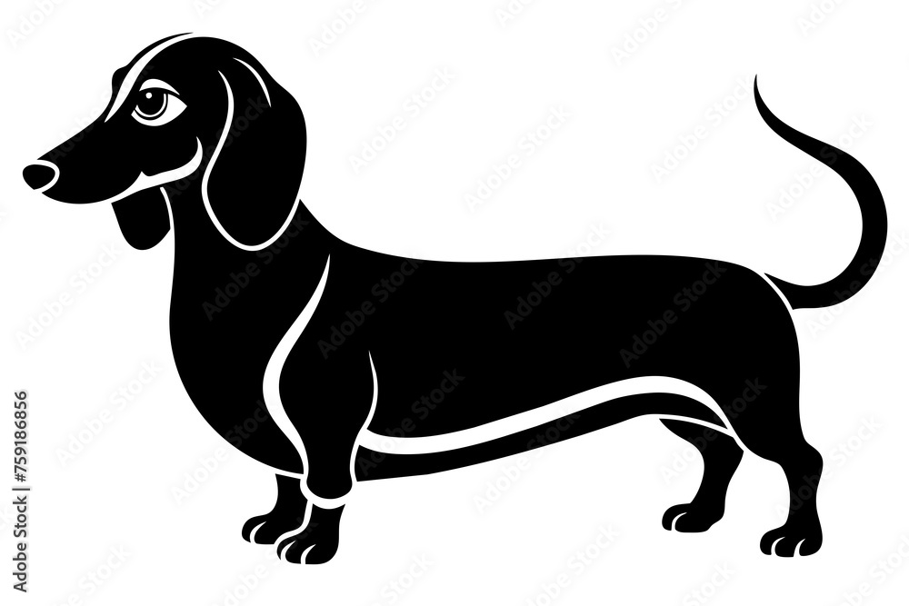 dachshund vector illustration