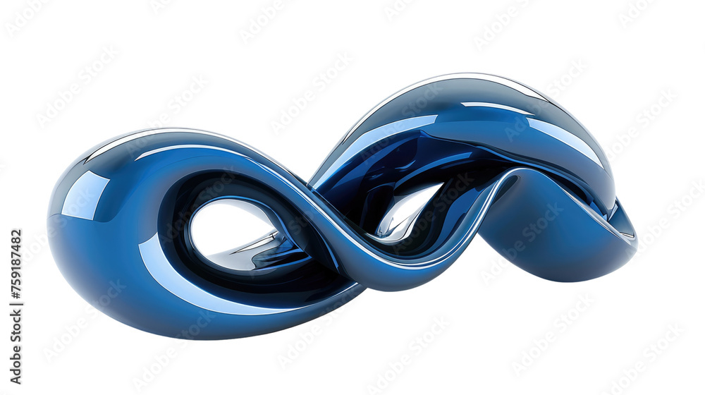 Blue flowing wave and curve on transparent background Blue flowing wave and curve on transparent background