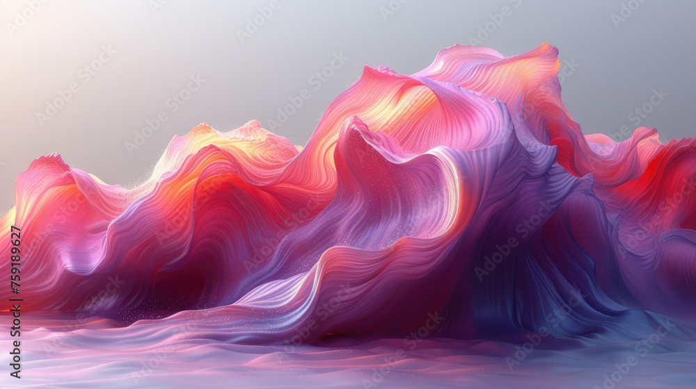 generate a 3d shape wave with pastel colors and isolated background generate a 3d shape wave with pastel colors and isolated background