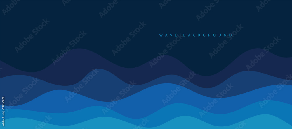 Sea waves layer vector background illustration. Sea beach vector illustration. Sea waves layer vector background illustration. Sea beach vector illustration.