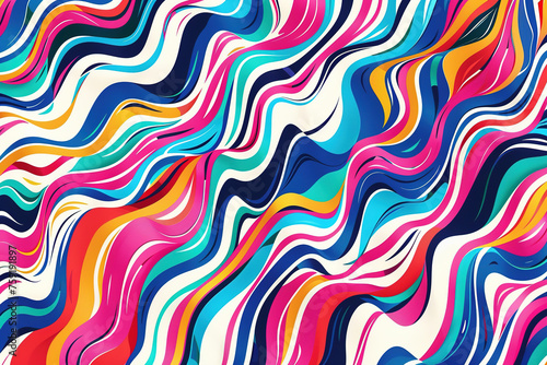Abstract wavy background with dynamic effect