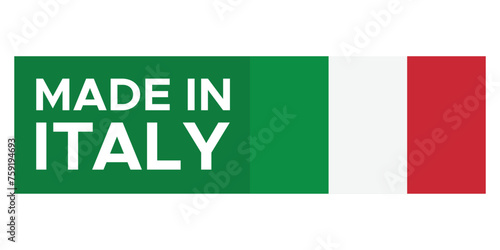 Made in Italy Stamp Label