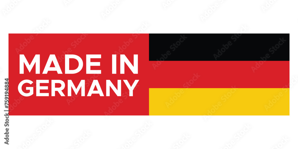 Made in Germany Stamp Label Made in Germany Stamp Label
