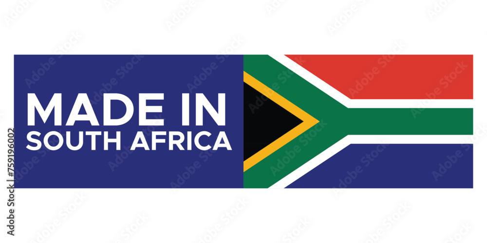 Made in South Africa Stamp Label Made in South Africa Stamp Label