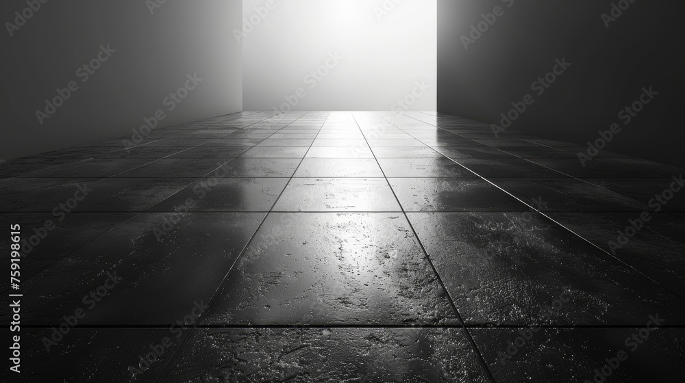 Dark White Grey gradient background with black solid vignette lighting. Background empty white room with space for text and picture. - obrazy, fototapety, plakaty 
