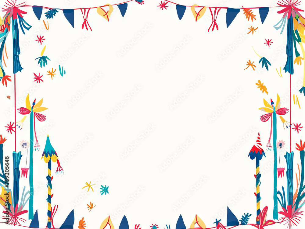 Obraz premium May Day graphic template