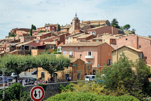 Roussillon town, Vaucluse department, Provence region, France photo
