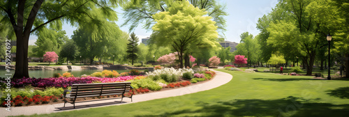 The Tranquil Harmony of Nature and Urbanization in a Washington D.C. Park