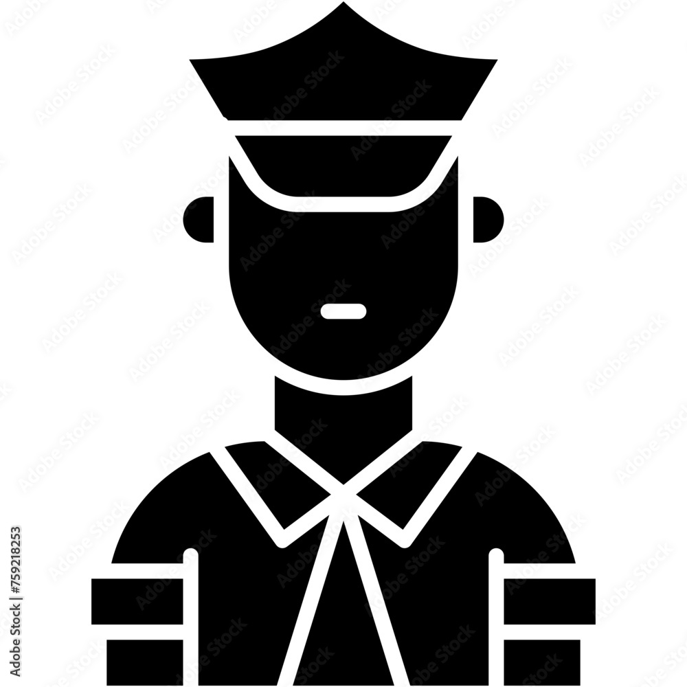 avatar, occupation, people, policeman, security Icon avatar, occupation, people, policeman, security Icon